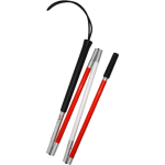 Bastón para Invidente Plegable con Rodamiento Reactiv