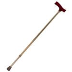 Baston Mobi Aluminio Mango de Madera Cafe