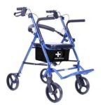 Andadera Rollator Hibrida SHINNY BLUE Deluxe CIMMO
