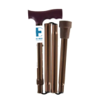 Bastón Mango Alemán Plegable Bronce CIMMO