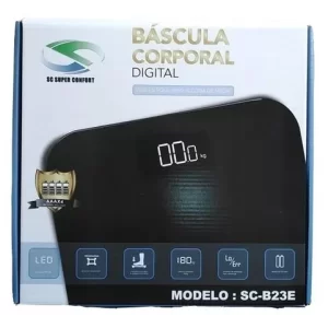 Bascula Corporal Digital Negra Plástico