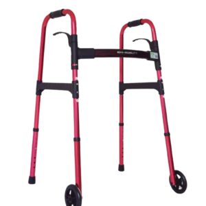 Andadera Con Ruedas Aluminio Ajustable Roja EKOMOBILITY