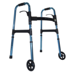 Andadera Con Ruedas Aluminio Ajustable Azul EKOMOBILITY