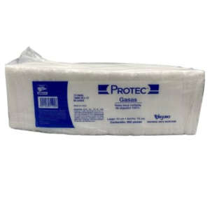 Gasa seca cortada 200pz 5×5